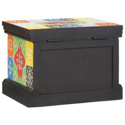 Berkfield Home Storage Box 40x30x30 cm Solid Wood Mango - Size: 40 x 30 x 30 cm - thumbnail 4