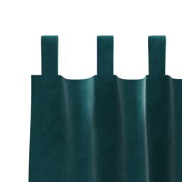 Berkfield Home Blackout Curtains with Hanging Loops 2 pcs Dark Green Velvet - thumbnail 4