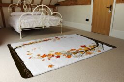 Benjamin Tate Design Autumn Trees Designer Rug in Natural - Size: Large - thumbnail 3