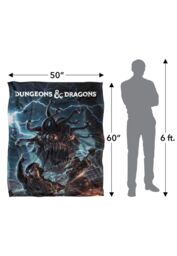 Hasbro Dungeons & Dragons Monster Manual Art Blanket 152 x 127 cm in White - thumbnail 5