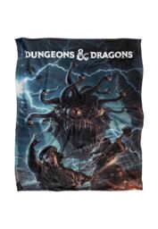 Hasbro Dungeons & Dragons Monster Manual Art Blanket 152 x 127 cm in White - thumbnail 1