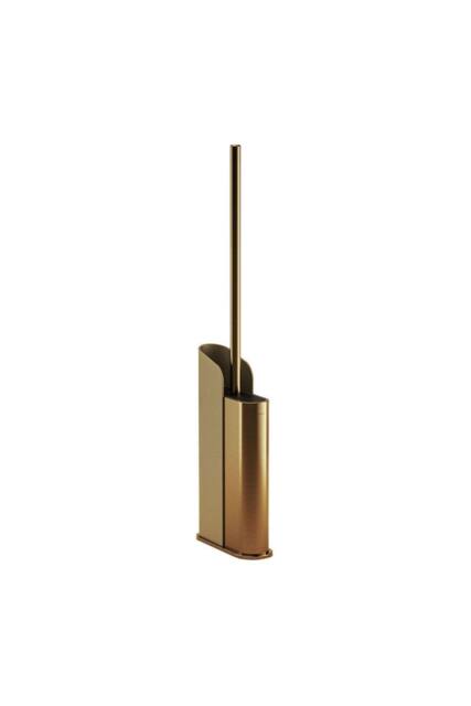 Cosmic Silicone Toilet Brush Floor or Self-Adhesive Gold PVD Flat Collection in Metallic Gold - image 1