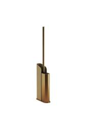 Cosmic Silicone Toilet Brush Floor or Self-Adhesive Gold PVD Flat Collection in Metallic Gold