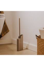 Cosmic Silicone Toilet Brush Floor or Self-Adhesive Gold PVD Flat Collection in Metallic Gold - thumbnail 7