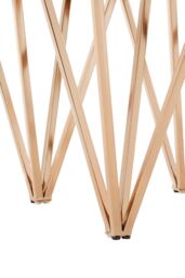 Orsina Sleek Square Rose Gold End Table, Versatile Statement Side Table, Contemporary Livingroom Side Table - thumbnail 4
