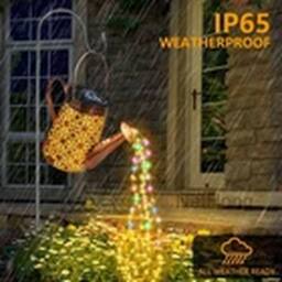 VOGREX Solar Watering Can 90LED String Light Garden Art Best Gift 2025 NEW in Bronze - thumbnail 2