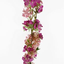 Leaf Pack of 6 x 100cm Pink Blossom Spray Stem - Size: 6 x 100 cm - thumbnail 4