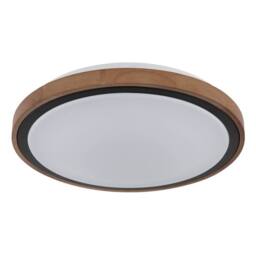 Netlighting Bruno 36cm Semi Flush Ceiling Light Matt Black LED 3000 6000K - thumbnail 2