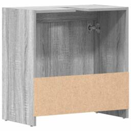 Berkfield Home Bathroom Cabinet Grey Sonoma 60x33x61 cm Engineered Wood - Size: 60 x 33 x 61 cm - thumbnail 8