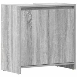 Berkfield Home Bathroom Cabinet Grey Sonoma 60x33x61 cm Engineered Wood - Size: 60 x 33 x 61 cm