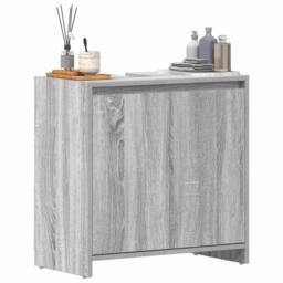 Berkfield Home Bathroom Cabinet Grey Sonoma 60x33x61 cm Engineered Wood - Size: 60 x 33 x 61 cm - thumbnail 4