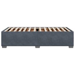 Berkfield Home Bed Frame without Mattress Dark Grey¬†Single¬†Velvet in Grey - Size: Single - thumbnail 5