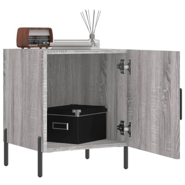 Berkfield Home Modern Bedside Cabinets 2 pcs Grey Sonoma 40x40x50 cm Engineered Wood - Size: 40 x 40 x 50 cm - image 1