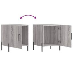 Berkfield Home Modern Bedside Cabinets 2 pcs Grey Sonoma 40x40x50 cm Engineered Wood - Size: 40 x 40 x 50 cm - thumbnail 9