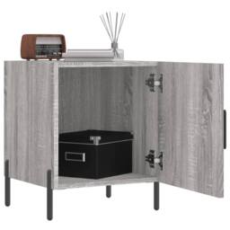 Berkfield Home Modern Bedside Cabinets 2 pcs Grey Sonoma 40x40x50 cm Engineered Wood - Size: 40 x 40 x 50 cm - thumbnail 1