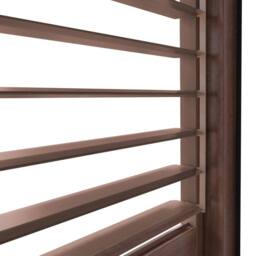 Monstershop Wood Effect Aluminium Pergola Shutter Panel - 123cm Wide in Terracotta - thumbnail 6