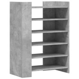 Berkfield Home Shoe Cabinet Concrete Grey 74.5x37.5x100 cm Engineered Wood - thumbnail 2