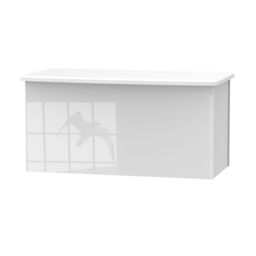 Ready Assembled 2 U Holborn Blanket Box (Ready Assembled) in White - Size: Small - thumbnail 6