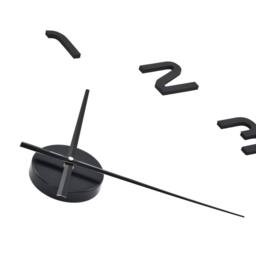 Berkfield Home Attractive 3D Wall Clock Modern Design 100 cm XXL Black - thumbnail 5