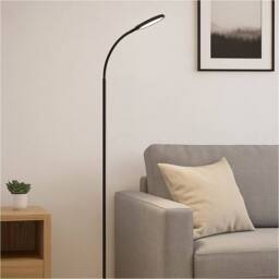 Loops Stylish Modern Black LED Floor Lamp for Contemporary Home Decor - thumbnail 3