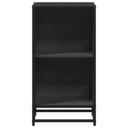 Berkfield Home Book Cabinet Black 40x35x76 cm Engineered Wood - Size: 40 x 35 x 76 cm - thumbnail 4