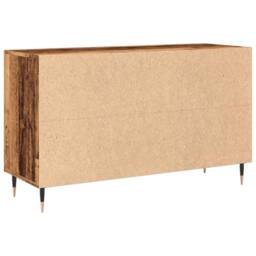 Berkfield Home Sideboard Old Wood 100x36x60 cm Engineered Wood in Brown - Size: 100 x 36 x 60 cm - thumbnail 6