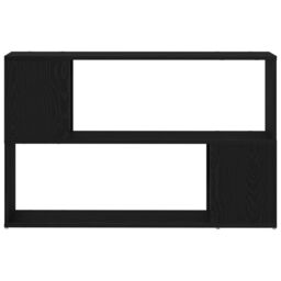 Berkfield Home Black Oak Book Shelf, 100x24x63 cm, Made from Engineered Wood - Size: 100 x 24 x 63 cm - thumbnail 5