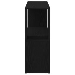 Berkfield Home Black Oak Book Shelf, 100x24x63 cm, Made from Engineered Wood - Size: 100 x 24 x 63 cm - thumbnail 6