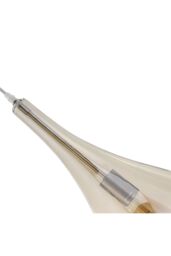Living and Home Droplet Glass 1 Head Pendant Light Fixture in Clear - thumbnail 4