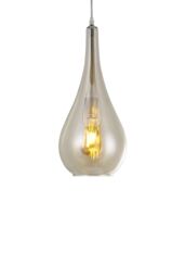 Living and Home Droplet Glass 1 Head Pendant Light Fixture in Clear - thumbnail 3