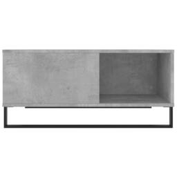 Berkfield Home Modern Coffee Table Concrete Grey 80x80x36.5 cm Engineered Wood - thumbnail 5