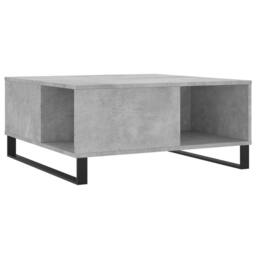 Berkfield Home Modern Coffee Table Concrete Grey 80x80x36.5 cm Engineered Wood - thumbnail 6
