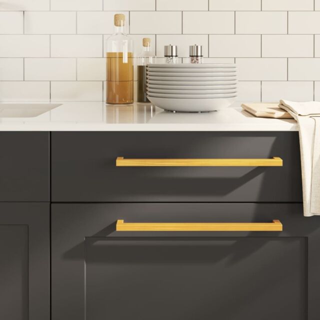 Berkfield Home Cabinet Handles 5 pcs Gold 320 mm Stainless Steel - image 1