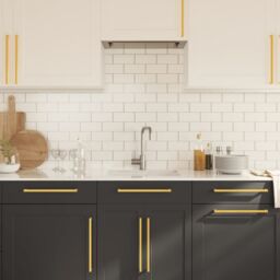 Berkfield Home Cabinet Handles 5 pcs Gold 320 mm Stainless Steel - thumbnail 4
