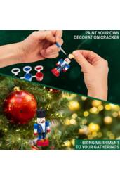 kreativekraft 6 PYO Nutcracker Crackers Christmas Xmas Celebration Festive Gift in Red - thumbnail 2