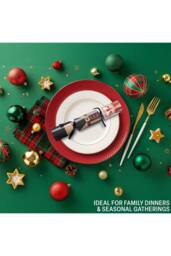 kreativekraft 6 PYO Nutcracker Crackers Christmas Xmas Celebration Festive Gift in Red - thumbnail 4
