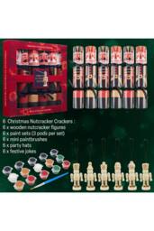 kreativekraft 6 PYO Nutcracker Crackers Christmas Xmas Celebration Festive Gift in Red - thumbnail 6