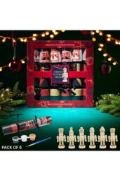kreativekraft 6 PYO Nutcracker Crackers Christmas Xmas Celebration Festive Gift in Red - thumbnail 5