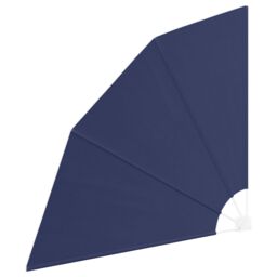 Berkfield Home Balcony Privacy Screen Folding Manual Navy blue 140 x 140 cm Fabric - thumbnail 4