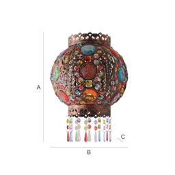 ValueLights Bazaar Moroccan Jewelled Bronze Easy Fit Ceiling Pendant Lamp Shade - thumbnail 7
