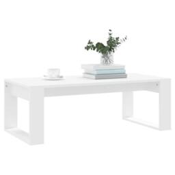 Berkfield Home Modern Coffee Table White 102x50x35 cm Engineered Wood - Size: 102 x 50 x 35 cm - thumbnail 1