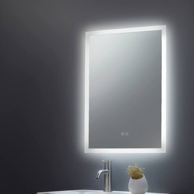 Bathroom Kingdom Alfie Illuminated LED Mirror With BLUETOOH Speaker 800x600mm in Silver - image 1