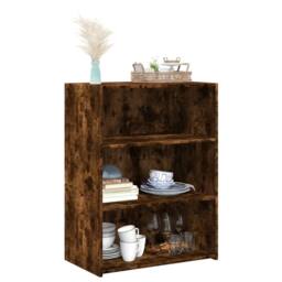 Berkfield Home Sideboard Smoked Oak 70x41x93 cm Engineered Wood in Brown - Size: 70 x 41 x 93 cm - thumbnail 1