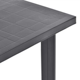 Berkfield Home Garden Table Anthracite 80x75x72 cm Plastic in Black - Size: 80 x 75 x 72 cm - thumbnail 3