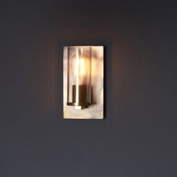 Netlighting 'PALERMO' Stylish Dimmable Indoor Modern Decorative Glass Wall Lamp in Silver - thumbnail 4
