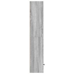 Berkfield Home Durable Bookcase Grey Sonoma 31x24x127 cm Engineered Wood - Size: 31 x 24 x 127 cm - thumbnail 5
