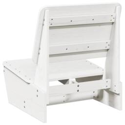 Berkfield Home Garden Chairs 2 pcs White 60x64x70.5 cm Solid Wood Pine - thumbnail 6