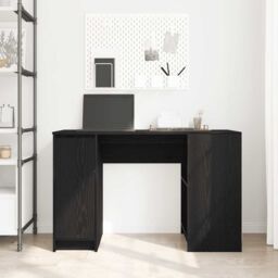 Berkfield Home Desk Black Oak 120x42x76 cm Engineered Wood - Size: 120 x 42 x 76 cm - thumbnail 3