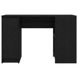 Berkfield Home Desk Black Oak 120x42x76 cm Engineered Wood - Size: 120 x 42 x 76 cm - thumbnail 6