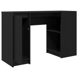 Berkfield Home Desk Black Oak 120x42x76 cm Engineered Wood - Size: 120 x 42 x 76 cm - thumbnail 5